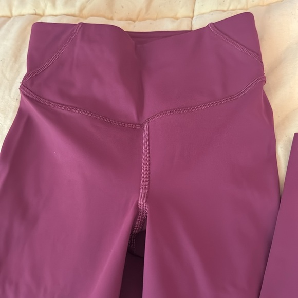 Lululemon base pace cropped high waist leggings size 0 NWOT raw hem inseam 25 - Picture 5 of 7